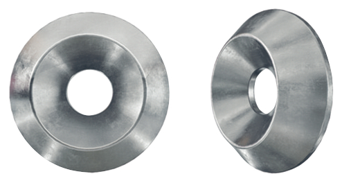 Washer for construction screw with countersunk head